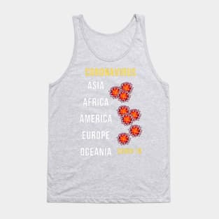 Infected Continents Covid-19 Tank Top